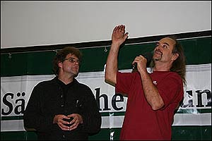 Heinz Zak und Festivalorganisator Frank Meutzner